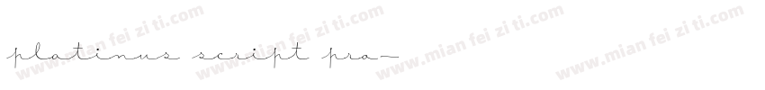 platinus script pro字体转换